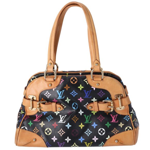 Louis Vuitton x Murakami Claudia Tote Multicolor Monogram M40194 Black